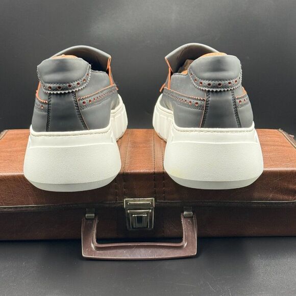 GIOVANNI CONTI Wingtip Leather Loafers - Picture 6 of 13